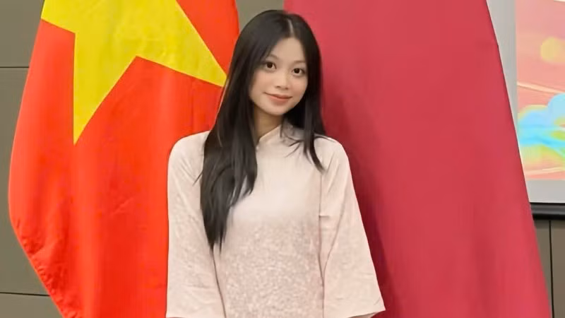 Em Vy Ngọc Hải, sinh viên tại Đại học Qatar. (Ảnh do nhân vật cung cấp)