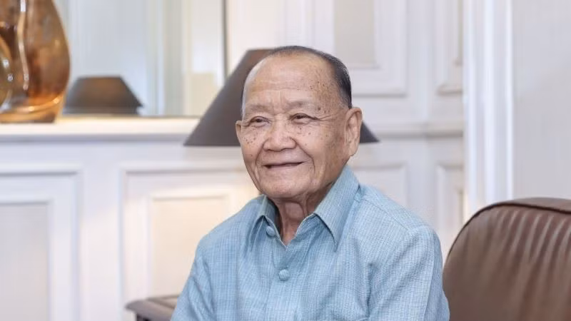 Thiếu tướng Somphone Keomixay, nguyên Chủ tịch Hội Cựu chiến binh quốc gia Lào, người đã có nhiều năm sống và học tập tại Việt Nam. (Ảnh: ĐÌNH HÒA)