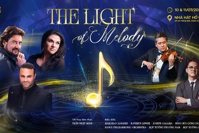 Hòa nhạc “The Light of Melody” là sự kiện nghệ thuật đánh dấu 2 năm hoạt động kể từ khi khánh thành của Nhà hát Hồ Gươm. (Ảnh: HGO)