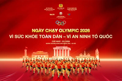 Khởi động Ngày chạy Olympic - Vì sức khỏe toàn dân - vì an ninh Tổ quốc năm 2026. 