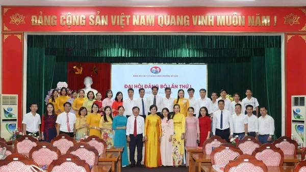 Ngay sau khi chính quyền địa phương 2 cấp đi vào hoạt động từ 1/7, nhiều phường xã trên cả nước đã tổ chức thành công Đại hội Đảng bộ, hoạch định đường lối cho tương lai. (Trong ảnh: Các đại biểu tham dự Đại hội lần thứ I Đảng bộ các cơ quan Đảng phường Mỹ Hào, tỉnh Hưng Yên).