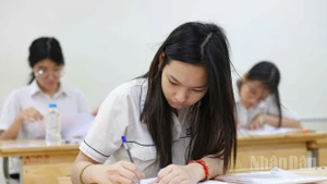 Thí sinh trong Kỳ thi tuyển sinh vào lớp 10 THPT năm học 2025-2026 của Hà Nội. 