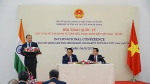 Hội thảo quốc tế “Chủ tịch Hồ Chí Minh và tình hữu nghị, đoàn kết Việt Nam-Ấn Độ”. (Ảnh: BNG)