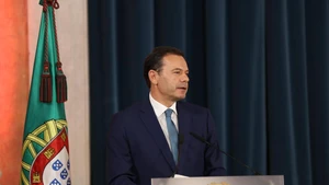 Thủ tướng Luis Montenegro phát biểu tại lễ nhậm chức của chính phủ mới ở Lisbon, Bồ Đào Nha vào ngày 5/6. (Ảnh: Tân Hoa xã)