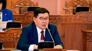 Thủ tướng Mông Cổ Gombojav Zandanshatar. (Ảnh: Tân Hoa xã)