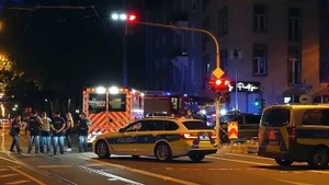 Hiện trường vụ tai nạn tại Frankfurt hôm 6/7. (Ảnh: SPIEGEL)