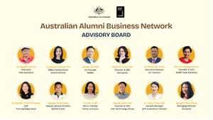 Hội đồng Cố vấn Mạng lưới Doanh nhân cựu du học sinh Australia (AABN). (Ảnh: Tổng Lãnh sự Australia tại Thành phố Hồ Chí Minh)