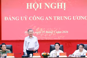 Tổng Bí thư Tô Lâm phát biểu chỉ đạo. (Ảnh: TTXVN)