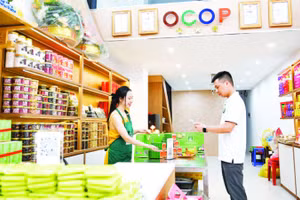 Người dân Hà Nội thanh toán bằng mã QR tại cửa hàng (Ảnh: THẾ ĐẠI)