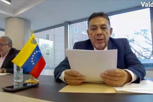 Thứ trưởng Kinh tế và Tài chính Venezuela William Alfredo Castillo phát biểu tại Diễn đàn Quốc tế Valdai. (Nguồn: Valdai Club)