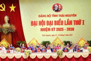 Đại hội Đảng bộ tỉnh Thái Nguyên được tiến hành theo phương châm Đoàn kết-Dân chủ-Kỷ cương-Sáng tạo-Phát triển.