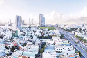 Một góc thành phố Đà Nẵng. (Ảnh: KHÁNH AN)