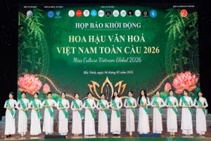 Các thí sinh tham dự Cuộc thi “Hoa hậu Văn hóa Việt Nam toàn cầu 2026”.