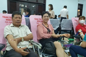 Gia đình bà Nguyễn Thị Tính đã có 130 lần tham gia hiến máu tình nguyện. (Ảnh: Nhân vật cung cấp)