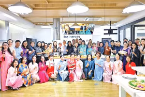 Một hoạt động quảng bá văn hóa Việt Nam tại Thái Lan. (Ảnh: Đại sứ quán Việt Nam tại Thái Lan)