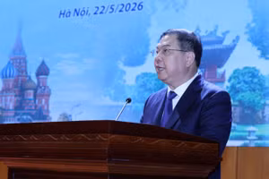 Phó Thủ tướng Thường trực Chính phủ Phạm Gia Túc phát biểu tại Hội nghị Hiệu trưởng các trường đại học Việt Nam-Liên bang Nga lần thứ ba. (Ảnh: VGP/Phương Nguyên)