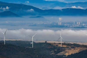 Dự án Nhà máy điện gió tại Gia Lai. (Ảnh: VÕ VIỆT)