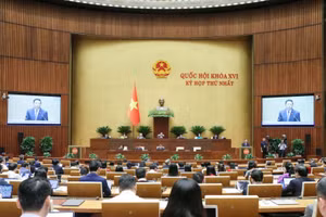 Kỳ họp thứ nhất, Quốc hội khóa XVI. (Ảnh: DUY LINH)