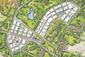 Phối cảnh tổng thể Khu công nghiệp FECON Hòa Yên tại Hiệp Hòa, Bắc Ninh.