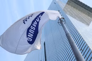 Trụ sở Công ty Samsung Electronics ở Seoul (Hàn Quốc). (Ảnh: Yonhap/TTXVN)