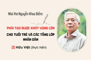 Nhà thơ Nguyễn Khoa Điềm: Phải tạo được khát vọng lớn cho tuổi trẻ và các tầng lớp nhân dân
