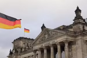 Tòa nhà Quốc hội Liên bang Đức Bundestag ở Berlin. (Ảnh: Tân Hoa xã)