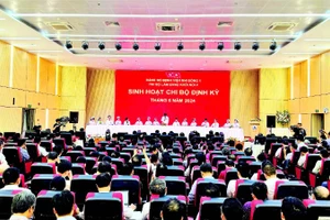 Chi bộ Lâm sàng khối nội 2, Đảng bộ Bệnh viện Nhi đồng 1 tổ chức sinh hoạt định kỳ.