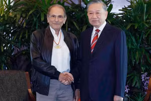 Tổng Bí thư, Chủ tịch nước Tô Lâm gặp Tổng thống Timor-Leste Jose Ramos-Horta. (Ảnh: TTXVN)