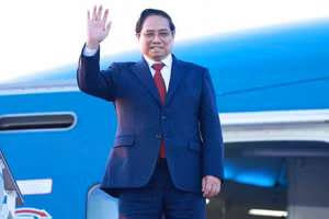 Thủ tướng Phạm Minh Chính rời thủ đô Moskva về nước, kết thúc tốt đẹp chuyến thăm chính thức Liên bang Nga. (Ảnh: Dương Giang - TTXVN)