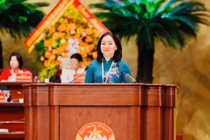 Phó Chủ tịch Thường trực Ủy ban Mặt trận Tổ quốc Việt Nam Thành phố Hồ Chí Minh Trương Thị Bích Hạnh đã trình bày tham luận tại Đại hội.