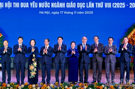 [Ảnh] Chủ tịch nước Lương Cường dự Đại hội Thi đua yêu nước ngành giáo dục lần thứ VIII