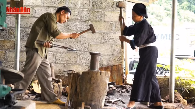 Nghề rèn dao của người Nùng ở Phúc Sen ảnh 1