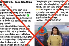 Hình ảnh mạng xã hội giả mạo trang Fanpage Bộ Tài chính.