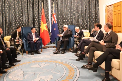 Quang cảnh cuộc hội kiến. (Ảnh: TTXVN) 