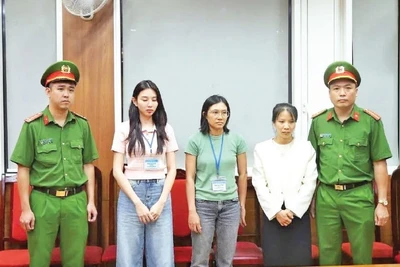 Bị can Nguyễn Thúc Thùy Tiên và các đồng phạm bị Bộ Công an khởi tố về tội "Lừa dối khách hàng" và "Sản xuất hàng giả là thực phẩm". (Ảnh Bộ Công an)