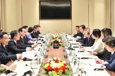 Quang cảnh cuộc hội đàm. (Ảnh: Bộ Ngoại giao