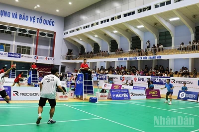 Sôi nổi các trận cầu tại Giải cầu lông các Cây vợt xuất sắc quốc gia năm 2025.