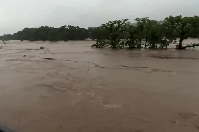 Mưa lớn tại hạt Kerr và các khu vực khác ở trung tâm Texas đã gây ra tình trạng ngập lụt nghiêm trọng và thiệt hại về người. (Nguồn: Facebook của thành phố Kerrville)