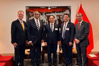 Phó Thủ tướng Bùi Thanh Sơn tiếp lãnh đạo một số tập đoàn của Hoa Kỳ. (Ảnh: Bộ Ngoại giao Việt Nam)