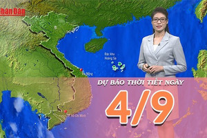 [Video] Dự báo thời tiết ngày 4/9/2025: Mưa giảm, nhiệt tăng ở Bắc Bộ 