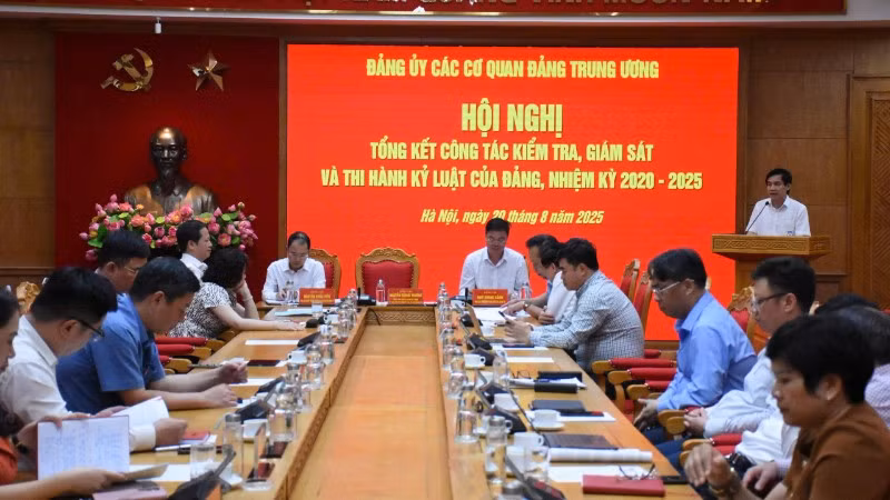Đảng ủy các cơ quan Đảng Trung ương tổ chức hội nghị tổng kết công tác kiểm tra, giám sát và kỷ luật đảng nhiệm kỳ 2020-2025.