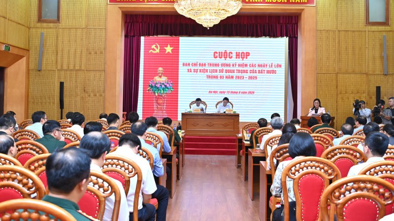 Cuộc họp Ban Chỉ đạo Trung ương kỷ niệm các ngày lễ lớn và sự kiện lịch sử quan trọng của đất nước. (Ảnh: ĐĂNG KHOA)