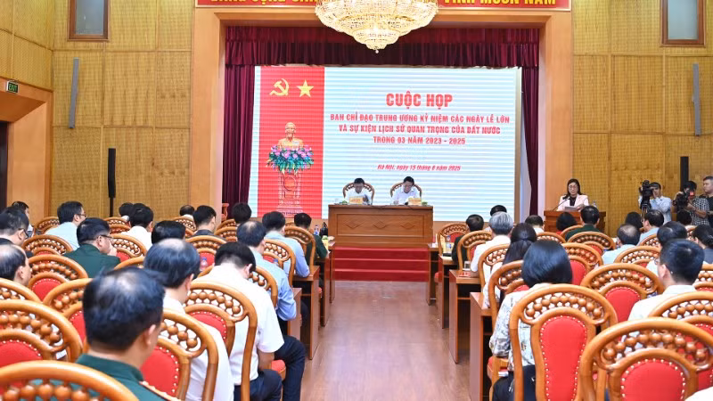 Cuộc họp Ban Chỉ đạo Trung ương kỷ niệm các ngày lễ lớn và sự kiện lịch sử quan trọng của đất nước. (Ảnh: ĐĂNG KHOA)