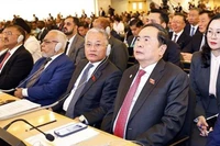 Chủ tịch Quốc hội Trần Thanh Mẫn dự lễ khai mạc Hội nghị các Chủ tịch Quốc hội Thế giới lần thứ 6. (Ảnh: TTXVN)