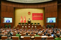 Hội nghị toàn quốc nghiên cứu, học tập, quán triệt thực hiện Nghị quyết Đại hội XIV của Đảng. (Ảnh: DUY LINH)