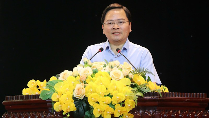 Đồng chí Nguyễn Anh Tuấn, Bí thư Tỉnh ủy Bắc Ninh kết luận hội nghị. img-2025-06-09-172149.jpg