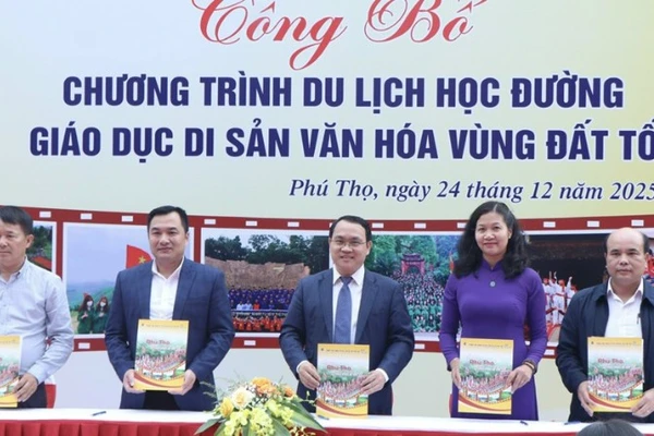 Công bố chương trình du lịch học đường giáo dục di sản văn hóa vùng đất Tổ.