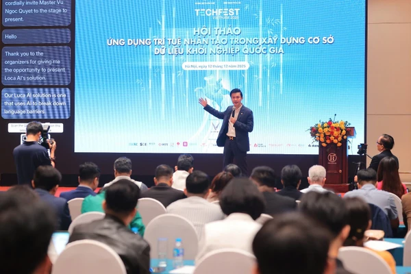 Hội thảo Ứng dụng trí tuệ nhân tạo trong xây dựng Cơ sở dữ liệu khởi nghiệp quốc gia.