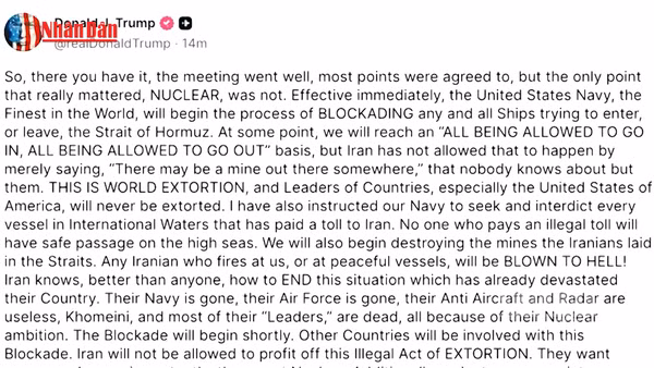 [Video] Mỹ phong tỏa hàng hải Iran sau đàm phán thất bại 