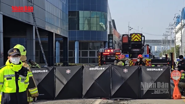 [Video] Số người thiệt mạng trong vụ cháy nhà máy tại Hàn Quốc tăng lên 14 